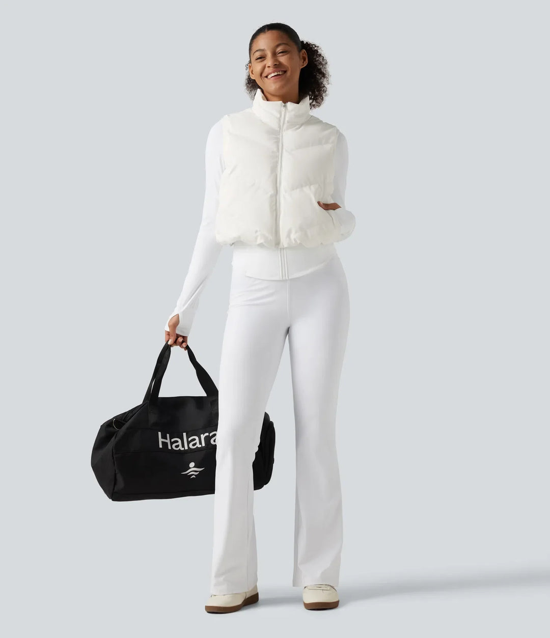 PuffFlex 3-in-1 Mock Neck Slim Causal Puffer Jacket with Pockets