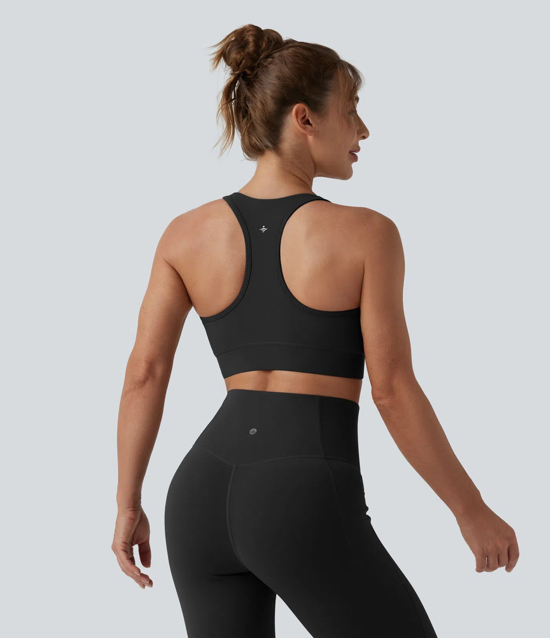 Halara UltraSculpt Light Support V Neck Racerback Running Sports Bra DD-F Cups