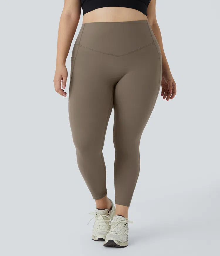 Halara UltraSculpt High Waisted Tummy Control Pocket Shaping Training Plus Size Leggings