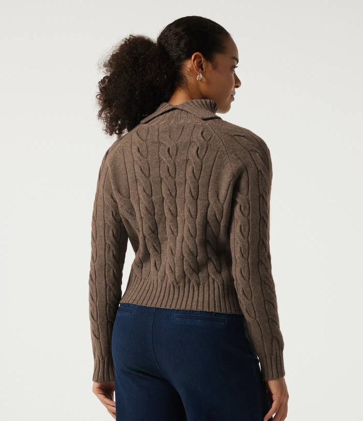 Lapel Raglan Long Sleeve Work Jumper