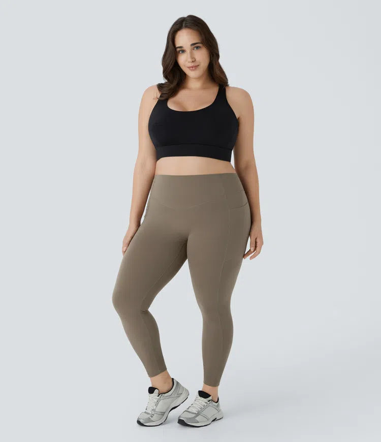 Halara UltraSculpt High Waisted Scrunch Butt Lifting Tummy Control Pocket Shaping Training Plus Size Leggings