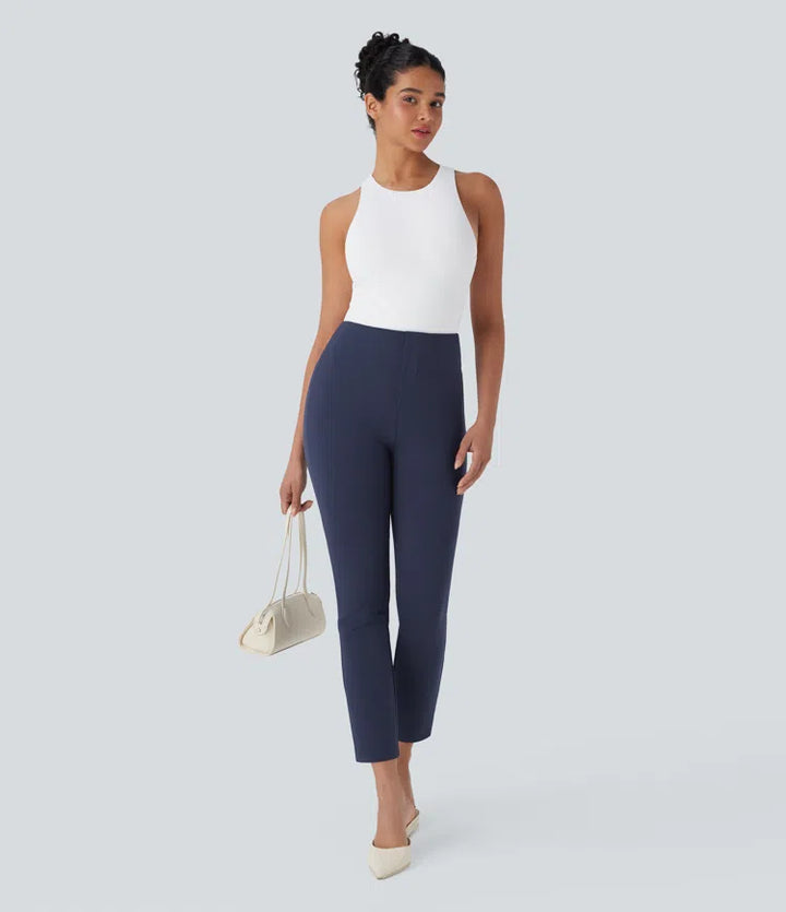 Halara Flex High Waisted Pocket Tapered Cropped Work Trousers