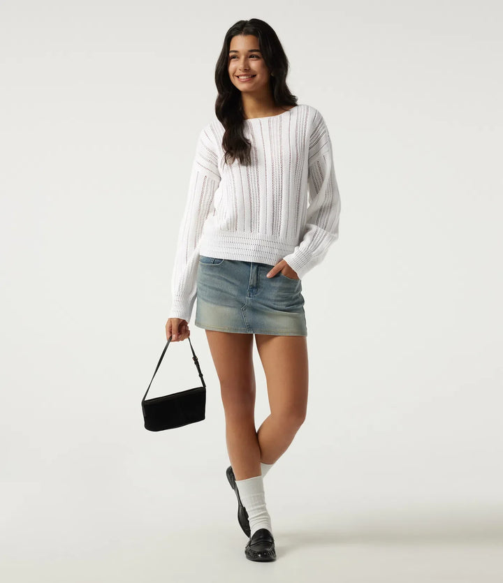 Round Neck Long Sleeve Casual Jumper