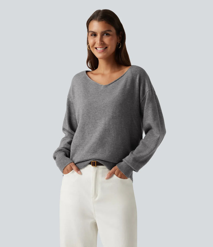 One Shoulder Long Sleeve Work Jumper