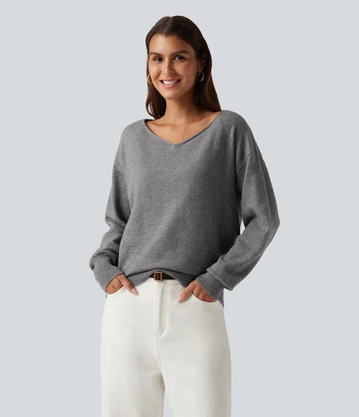 One Shoulder Long Sleeve Work Jumper