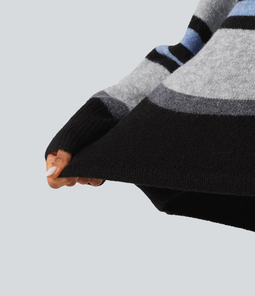 Round Neck Long Sleeve Striped Casual Jumper