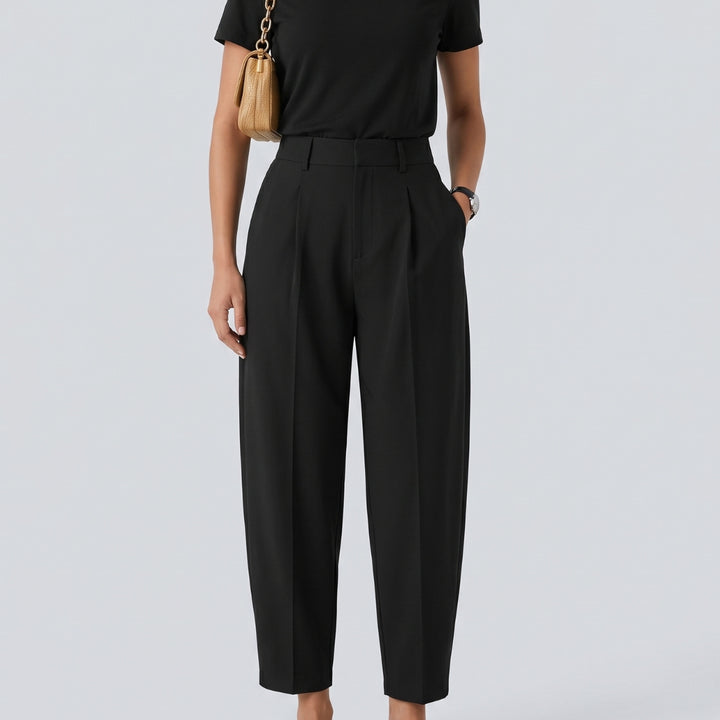 DayStretch High Waisted Barrel Leg Dance Trousers with Pockets