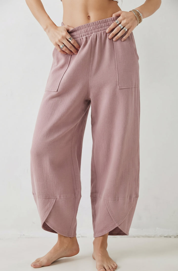 HIgh Waisted Ruched Balloon Casual Joggers with Pockets