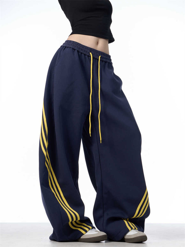 Halara DayStretch High Waisted Color Block Side Stripe Barrel Dance Trousers with Pockets