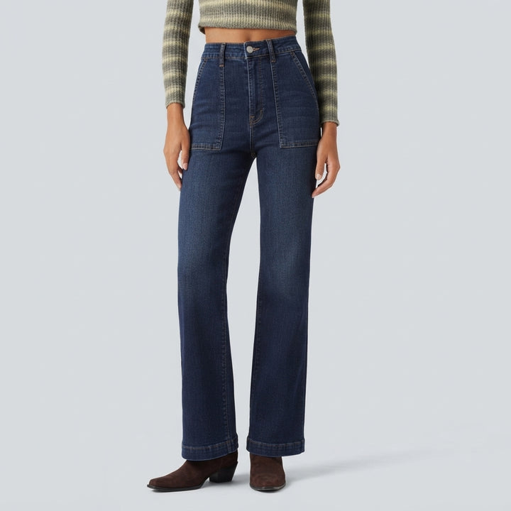 Halara Flex High Waisted Wide Leg Jeans with Pockets