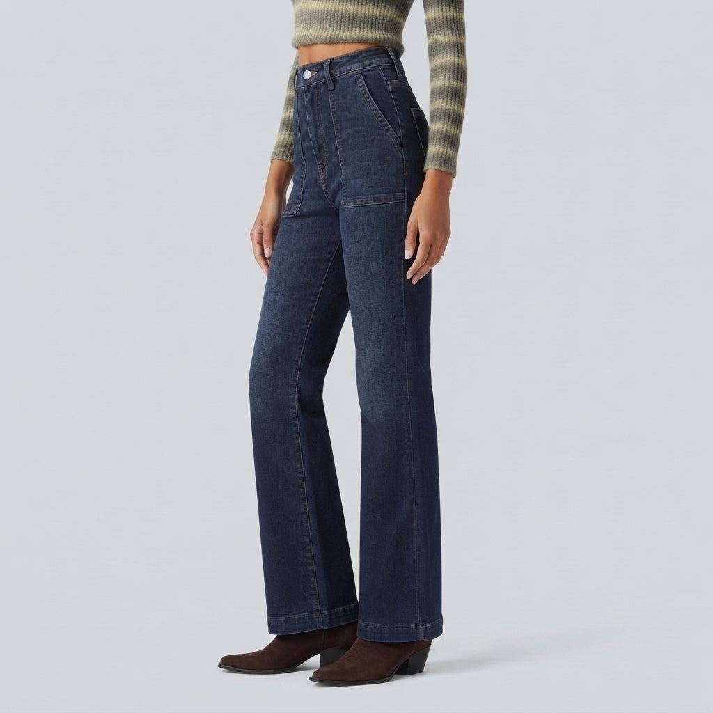 Halara Flex High Waisted Wide Leg Jeans with Pockets