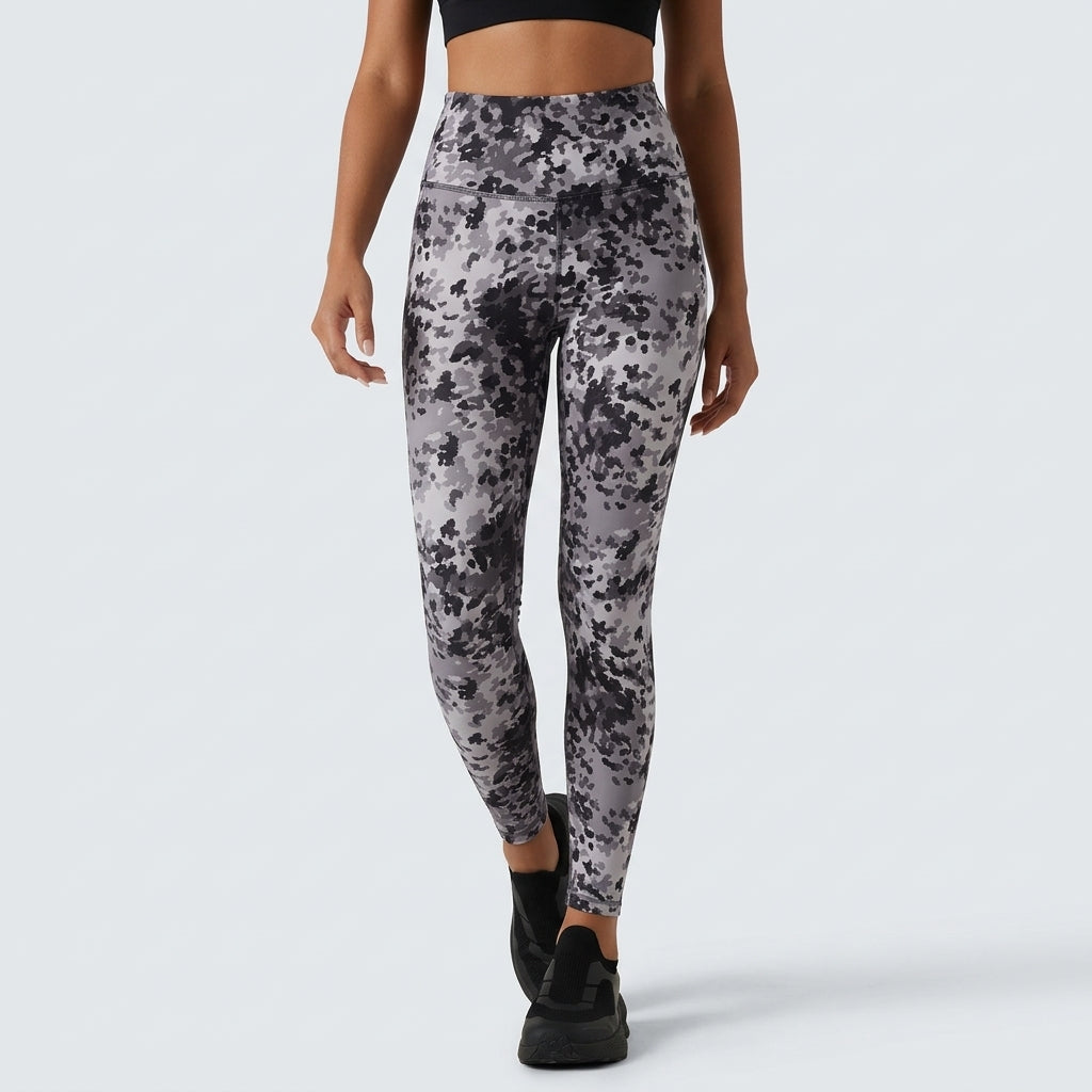 Halara UltraSculpt Plaid Print High Waisted Tummy Control Running Leggings with Pockets