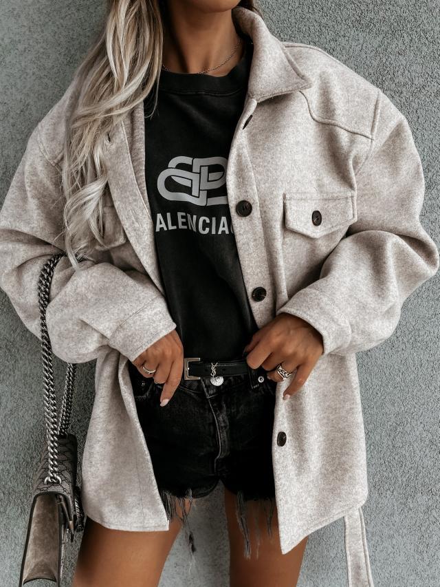 Long Sleeve Fleece Casual Jacket with Pockets