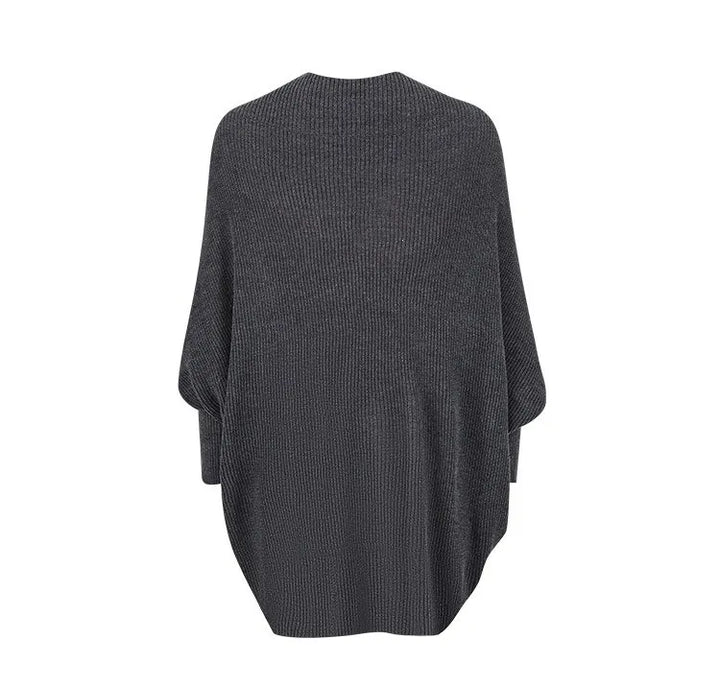 Open Front Dropped Batwing Long Sleeve Casual Cardigan