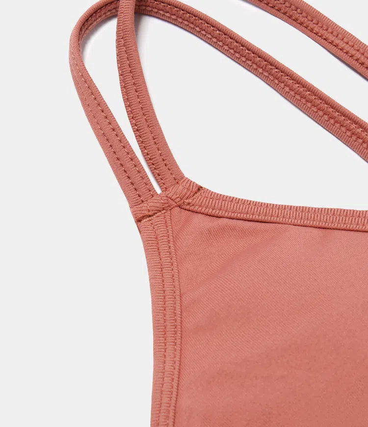 OneForm Seamless Flow Low Support Ruched Double Straps Sports Bra A-D Cups