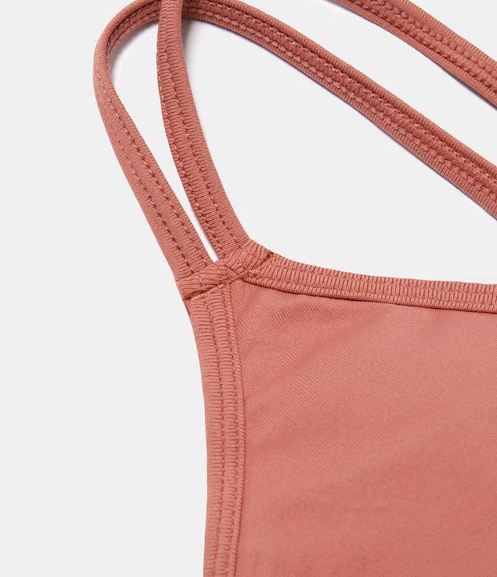 OneForm Seamless Flow Low Support Ruched Double Straps Sports Bra A-D Cups